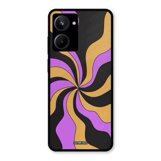 Wavy Stripes Realme 10 Mobile Back Cover - Aesthetic PrintShield Case