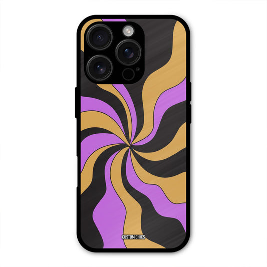 Wavy Stripes iPhone 16 Pro Mobile Back Cover - Aesthetic PrintShield Case