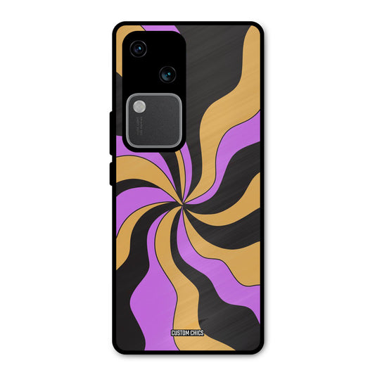 Wavy Stripes Vivo V30 Mobile Back Cover - Aesthetic PrintShield Case