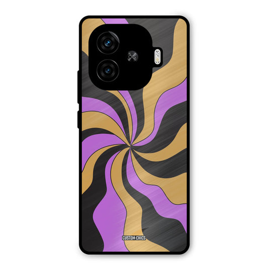 Wavy Stripes iQoo Z9 Turbo Mobile Back Cover - Aesthetic PrintShield Case