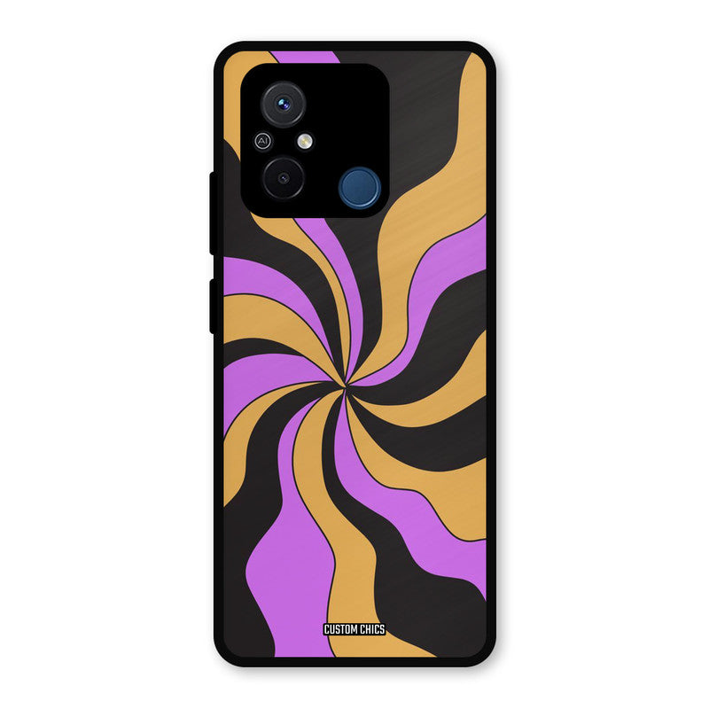 Wavy Stripes Redmi 12c Mobile Back Cover - Aesthetic PrintShield Case