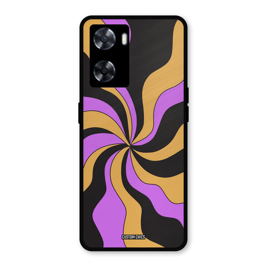Wavy Stripes Oppo A57 2022 Mobile Back Cover - Aesthetic PrintShield Case