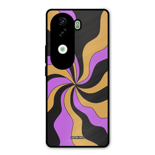 Wavy Stripes Vivo V40e Mobile Back Cover - Aesthetic PrintShield Case