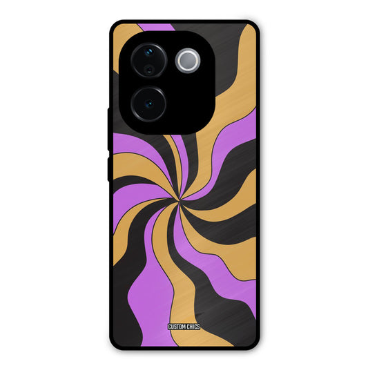 Wavy Stripes iQOO Z9s Pro Mobile Back Cover - Aesthetic PrintShield Case