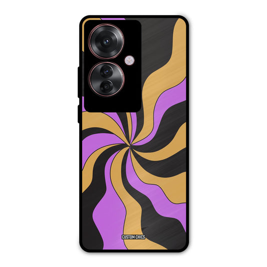 Wavy Stripes Oppo F25 Pro Mobile Back Cover - Aesthetic PrintShield Case