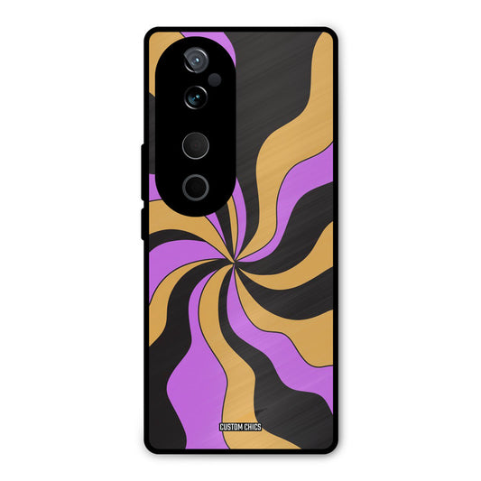 Wavy Stripes Vivo V40 Mobile Back Cover - Aesthetic PrintShield Case