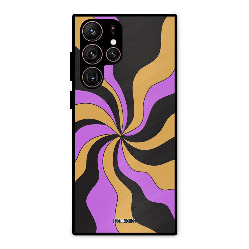 Wavy Stripes Samsung Galaxy S22 Ultra Mobile Back Cover - Aesthetic PrintShield Case