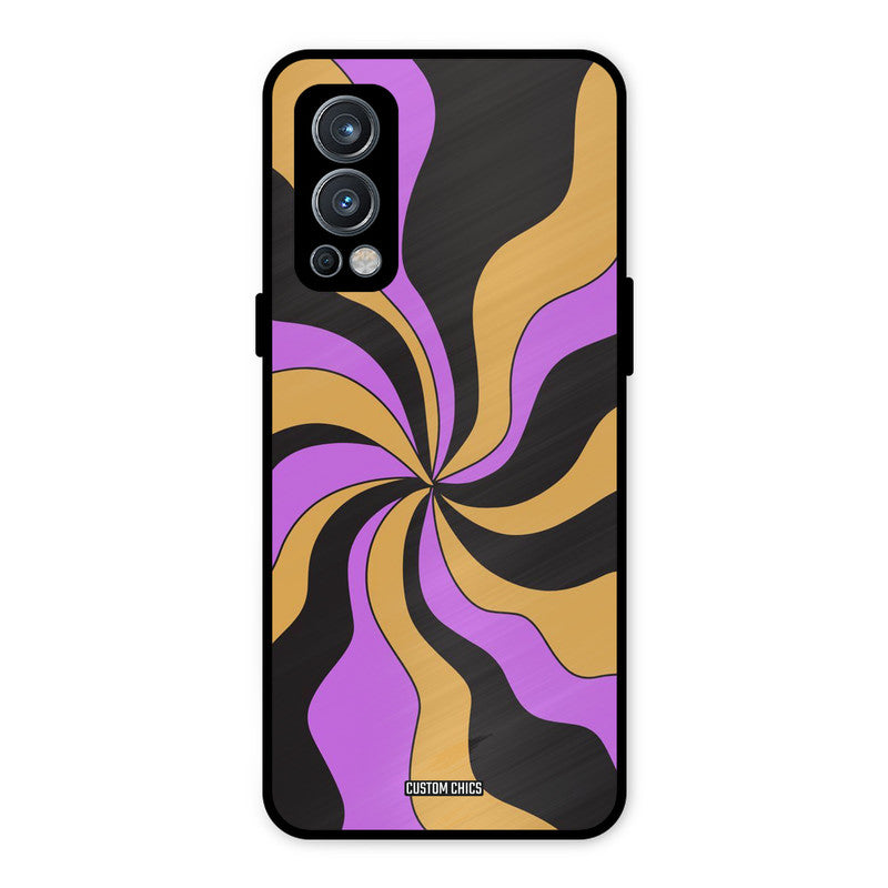 Wavy Stripes OnePlus Nord 2 5G Mobile Back Cover - Aesthetic PrintShield Case