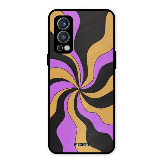 Wavy Stripes OnePlus Nord 2 5G Mobile Back Cover - Aesthetic PrintShield Case