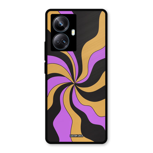 Wavy Stripes Realme 10 Pro Plus Mobile Back Cover - Aesthetic PrintShield Case