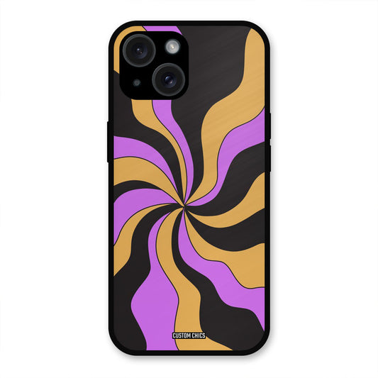 Wavy Stripes iPhone 15 Mobile Back Cover - Aesthetic PrintShield Case