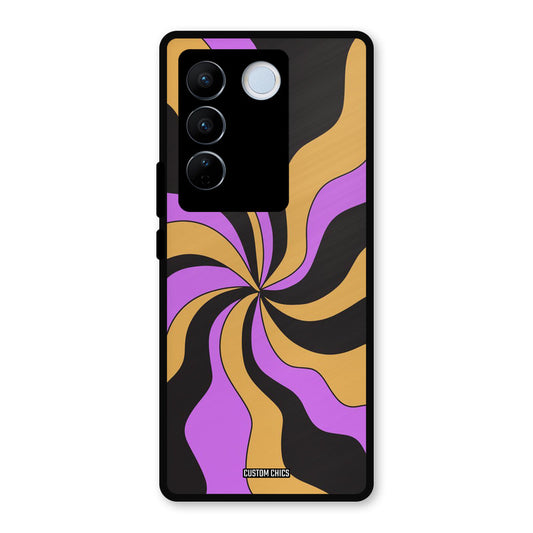 Wavy Stripes Vivo V27 Pro Mobile Back Cover - Aesthetic PrintShield Case