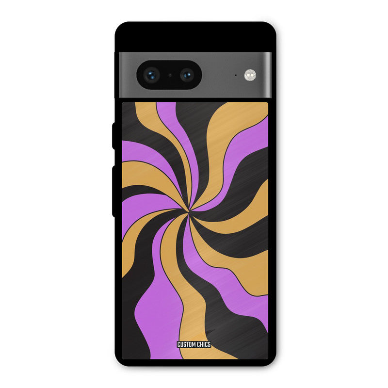 Wavy Stripes Google Pixel 7 Mobile Back Cover - Aesthetic PrintShield Case