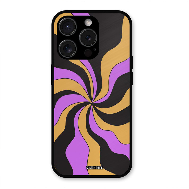 Wavy Stripes iPhone 15 Pro Max Mobile Back Cover - Aesthetic PrintShield Case