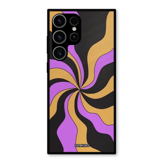 Wavy Stripes Samsung Galaxy S23 Ultra Mobile Back Cover - Aesthetic PrintShield Case
