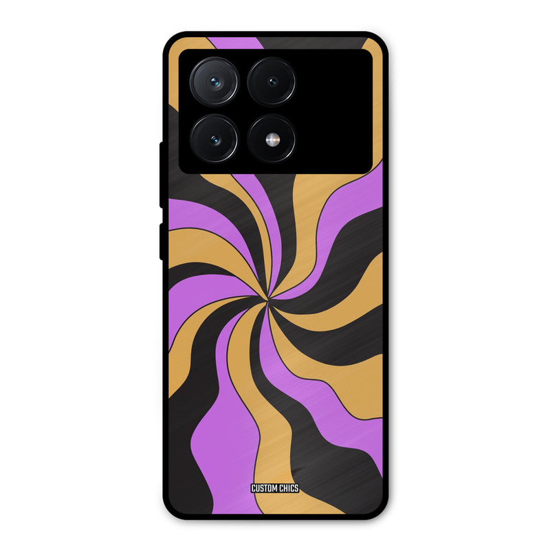 Wavy Stripes Poco X6 Pro Mobile Back Cover - Aesthetic PrintShield Case