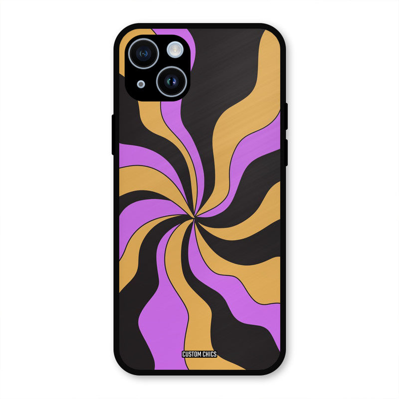 Wavy Stripes iPhone 14 Mobile Back Cover - Aesthetic PrintShield Case