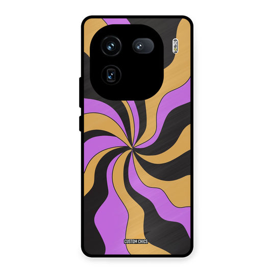 Wavy Stripes iQOO 12 Mobile Back Cover - Aesthetic PrintShield Case