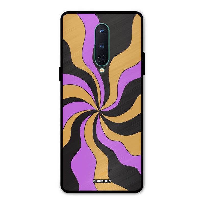 Wavy Stripes Oneplus 8 Mobile Back Cover - Aesthetic PrintShield Case