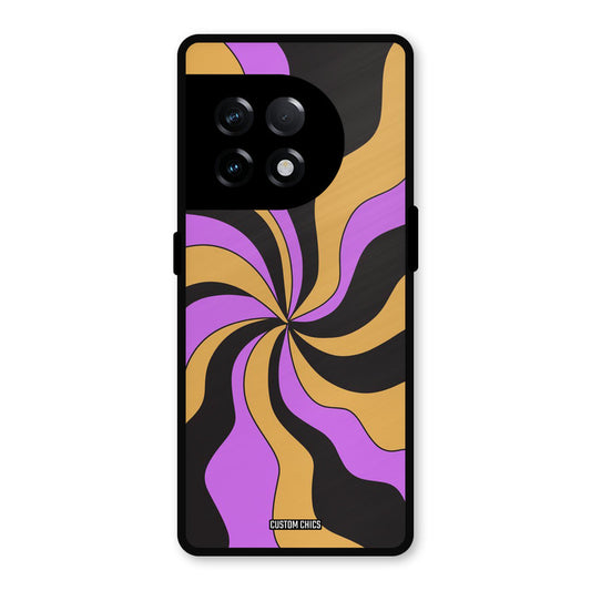 Wavy Stripes OnePlus 11R Mobile Back Cover - Aesthetic PrintShield Case