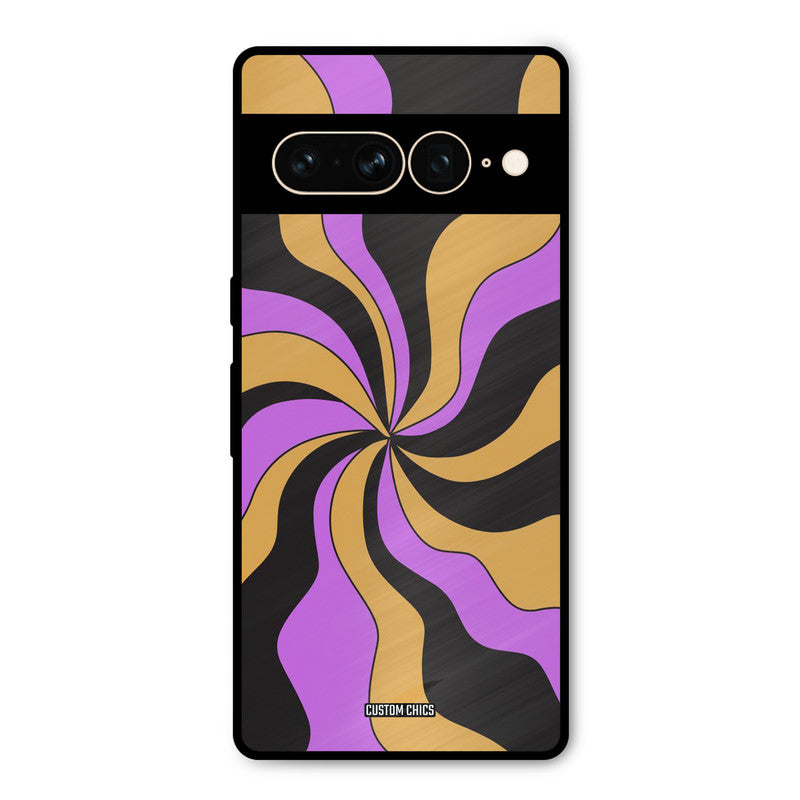Wavy Stripes Google Pixel 7 Pro Mobile Back Cover - Aesthetic PrintShield Case