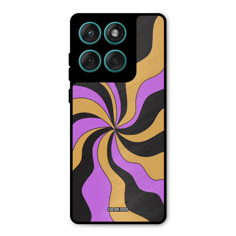 Wavy Stripes Motorola Edge 60 Mobile Back Cover - Aesthetic PrintShield Case
