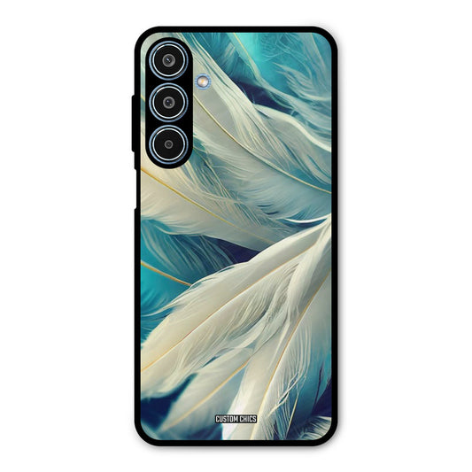 White Feather Samsung Galaxy M35 5G Mobile Back Cover - Aesthetic PrintShield Case