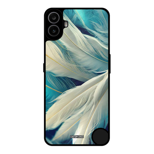 White Feather Nothing CMF Phone 1 Mobile Back Cover - Aesthetic PrintShield Case