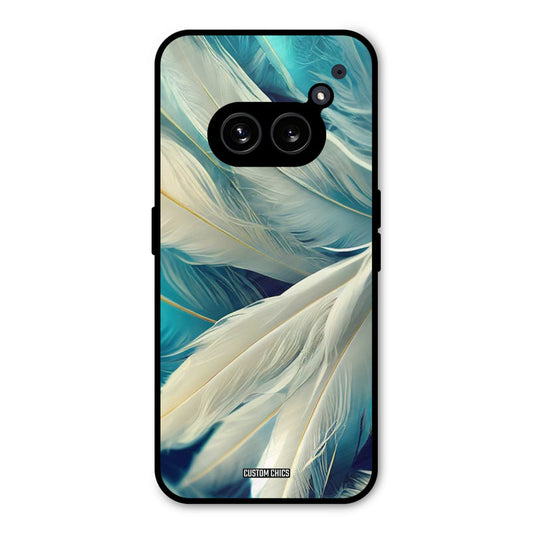 White Feather Nothing Phone 2a Mobile Back Cover - Aesthetic PrintShield Case