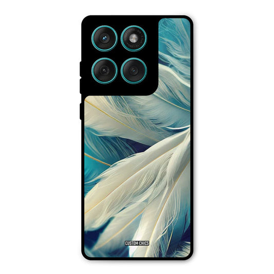 White Feather Motorola Edge 60 Mobile Back Cover - Aesthetic PrintShield Case