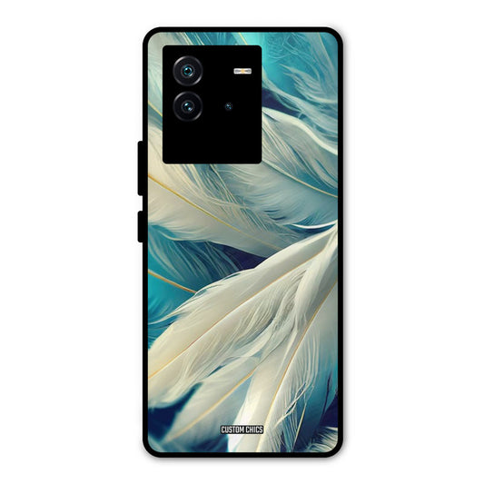 White Feather iQOO Neo 6 5G Mobile Back Cover - Aesthetic PrintShield Case