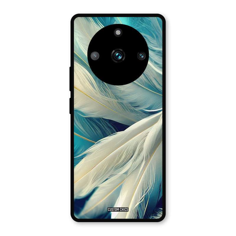 White Feather Realme 11 Pro Plus Mobile Back Cover - Aesthetic PrintShield Case