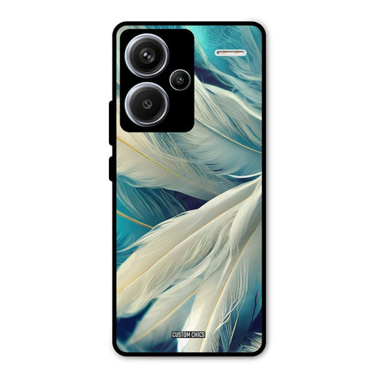 White Feather Redmi Note 13 Pro Plus Mobile Back Cover - Aesthetic PrintShield Case