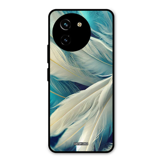 White Feather Vivo Y200i Mobile Back Cover - Aesthetic PrintShield Case