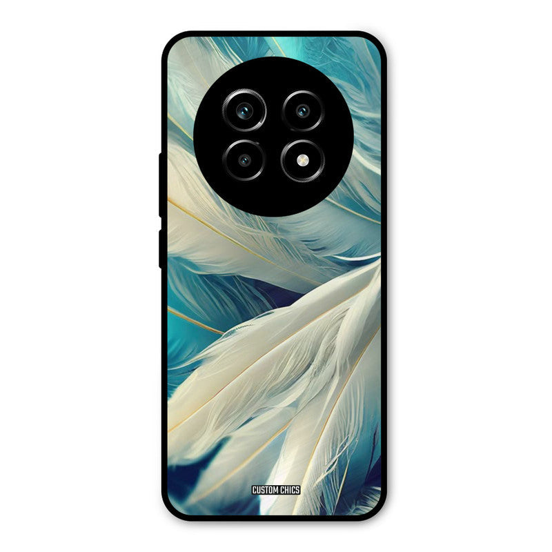 White Feather Realme 14 Pro lite Mobile Back Cover - Aesthetic PrintShield Case