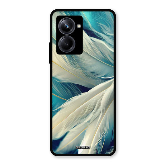 White Feather Realme 10 Pro Mobile Back Cover - Aesthetic PrintShield Case
