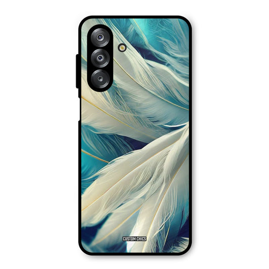 White Feather Samsung Galaxy A26 Mobile Back Cover - Aesthetic PrintShield Case