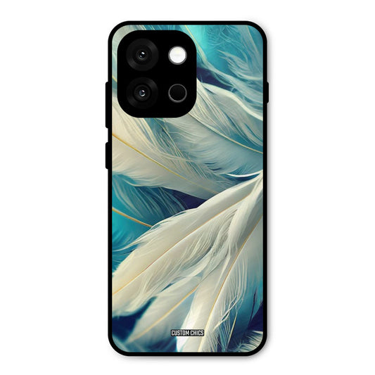 White Feather Oneplus 13s Mobile Back Cover - Aesthetic PrintShield Case