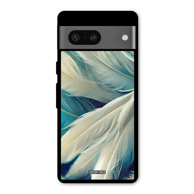 White Feather Google Pixel 7 Mobile Back Cover - Aesthetic PrintShield Case