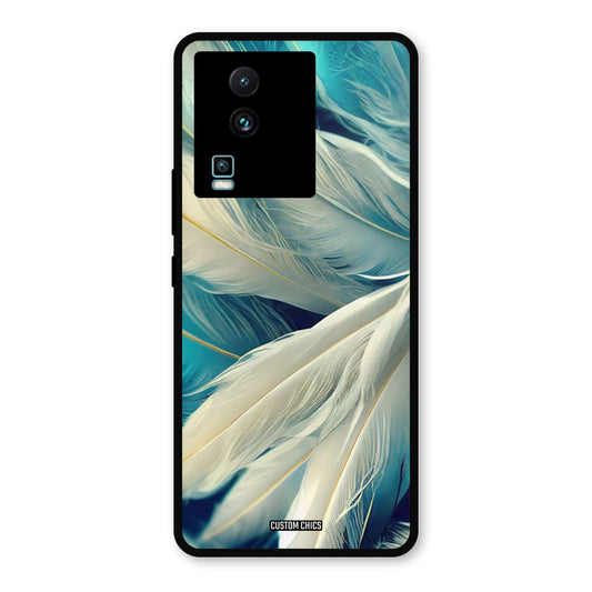 White Feather IQOO Neo 7 Pro Mobile Back Cover - Aesthetic PrintShield Case