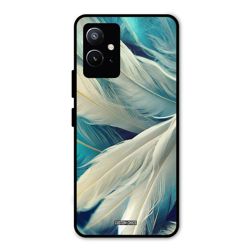 White Feather Vivo Y75 5G Mobile Back Cover - Aesthetic PrintShield Case
