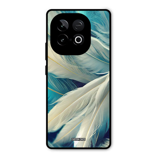 White Feather iQOO Neo 10 Mobile Back Cover - Aesthetic PrintShield Case
