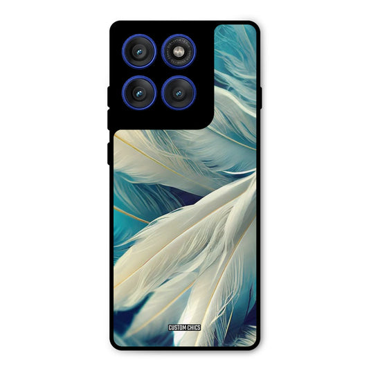 White Feather Motorola Edge 60 Pro Mobile Back Cover - Aesthetic PrintShield Case