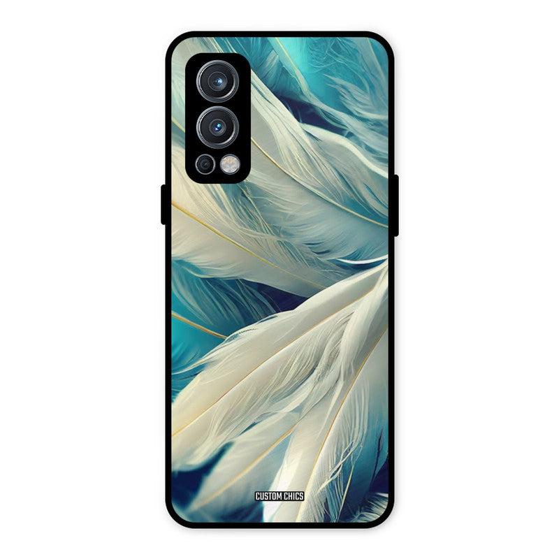 White Feather OnePlus Nord 2 5G Mobile Back Cover - Aesthetic PrintShield Case