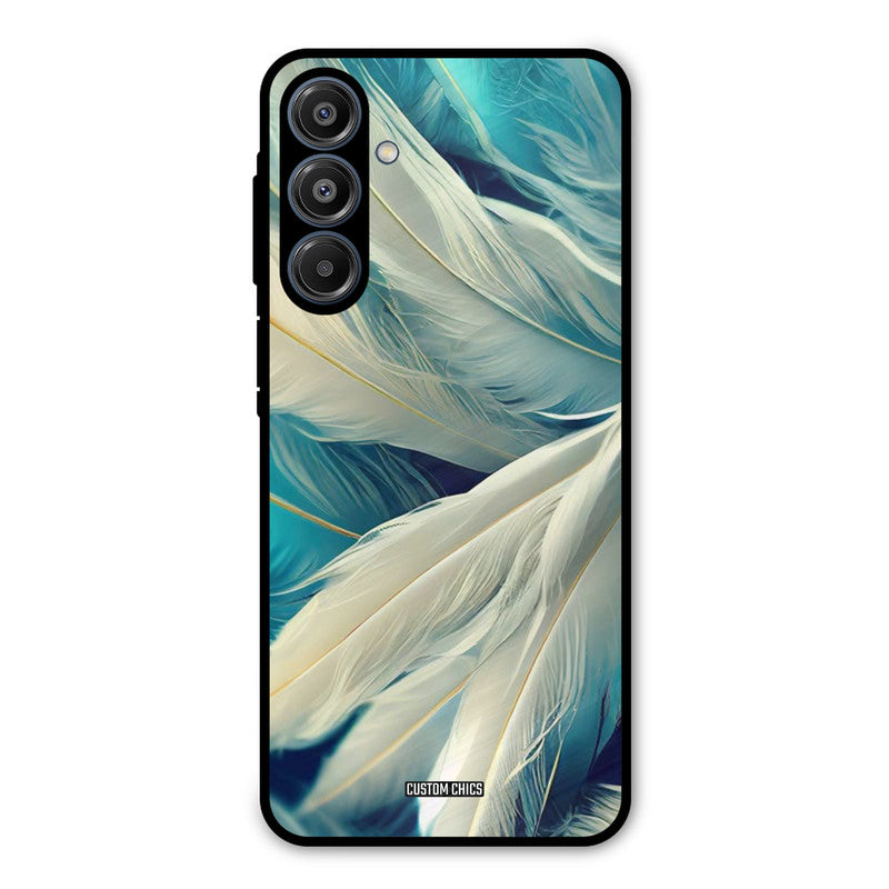 White Feather Samsung Galaxy A16 5G Mobile Back Cover - Aesthetic PrintShield Case