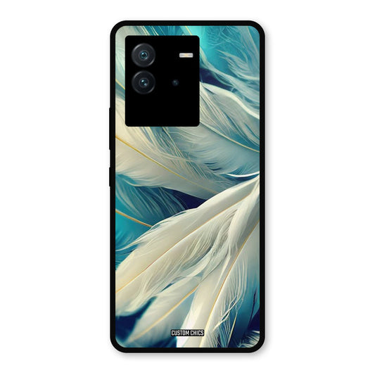 White Feather iQoo Neo 6 Mobile Back Cover - Aesthetic PrintShield Case