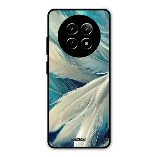 White Feather Realme Narzo N65 Mobile Back Cover - Aesthetic PrintShield Case