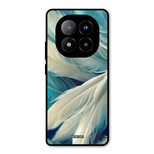 White Feather Redmi Note 14 Pro Plus 5G Mobile Back Cover - Aesthetic PrintShield Case