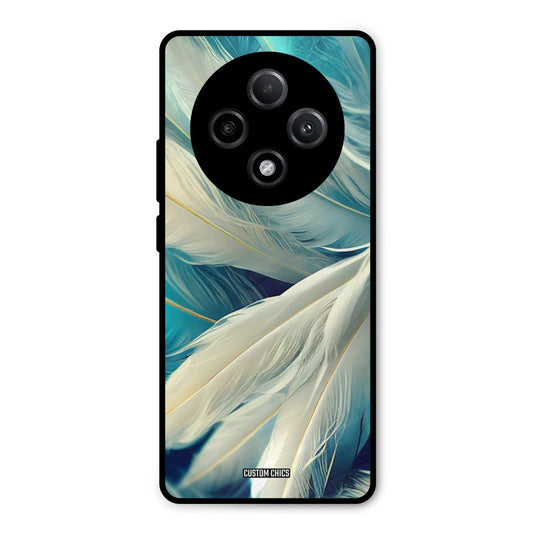 White Feather Oppo F27 Pro Plus 5G Mobile Back Cover - Aesthetic PrintShield Case
