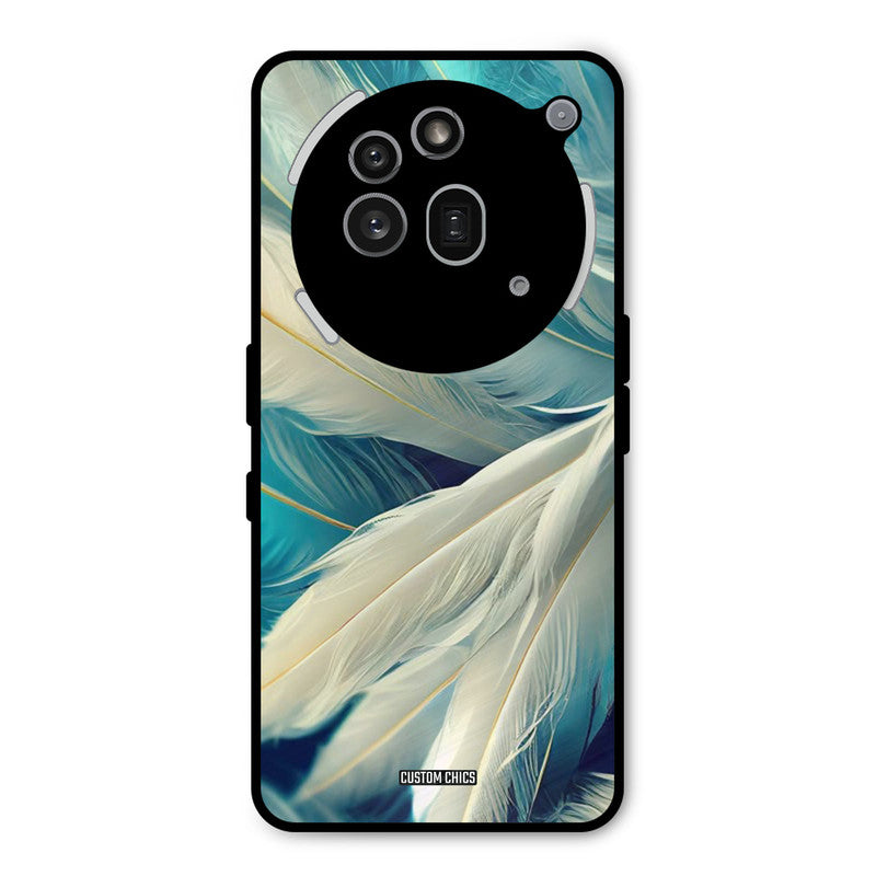 White Feather Nothing Phone 3A Pro Mobile Back Cover - Aesthetic PrintShield Case